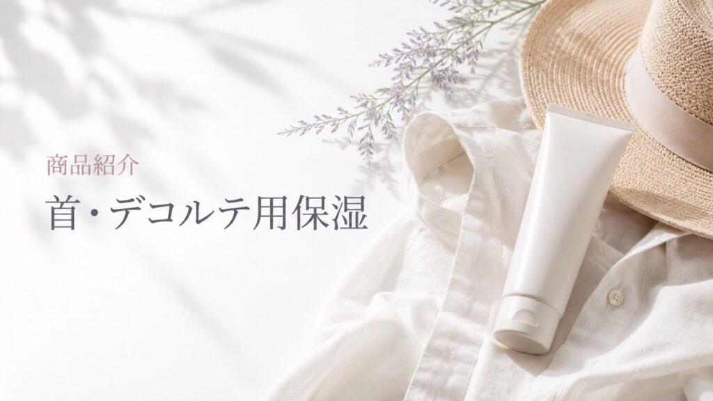 首・デコルテ用保湿の商品紹介を示す扉画像